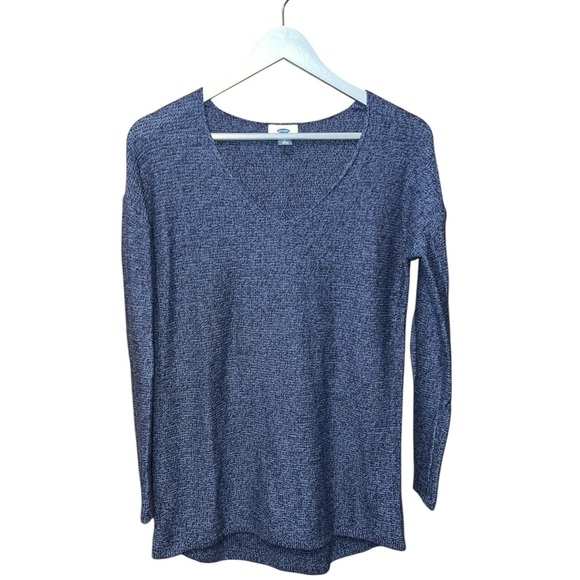 Old Navy Blue Marled Knit Lightweight Sweater – Size Petite (P) - Picture 1 of 3
